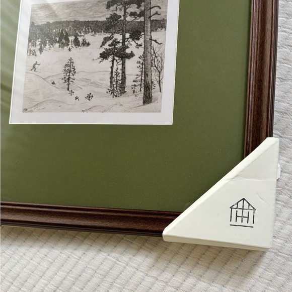 Hearth & Hand with Magnolia Countryside Skier Framed Christmas Wall Art - Picture 3 of 8